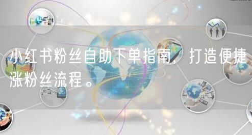 小红书粉丝自助下单指南，打造便捷涨粉丝流程。