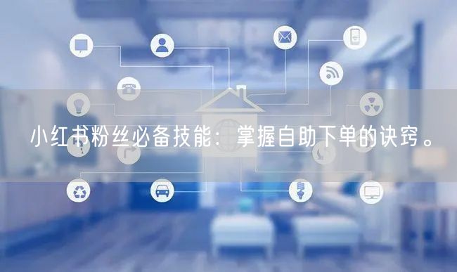 小红书粉丝必备技能：掌握自助下单的诀窍。