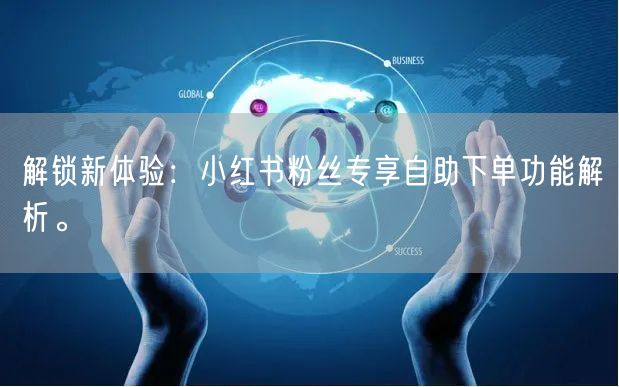 解锁新体验：小红书粉丝专享自助下单功能解析。