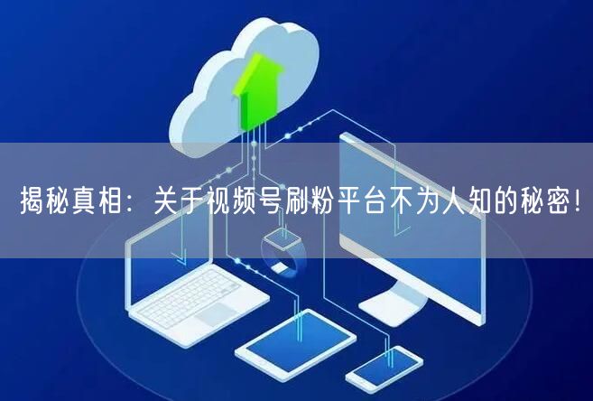 揭秘真相：关于视频号刷粉平台不为人知的秘密！