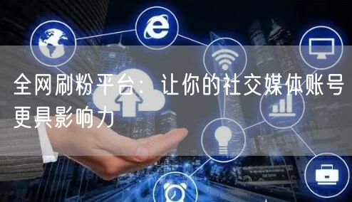 全网刷粉平台：让你的社交媒体账号更具影响力