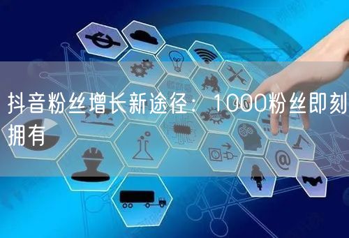 抖音粉丝增长新途径：1000粉丝即刻拥有
