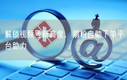 解锁视频号新高度，刷粉自助下单平台助力