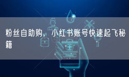 粉丝自助购，小红书账号快速起飞秘籍