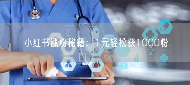 小红书涨粉秘籍：1元轻松获1000粉