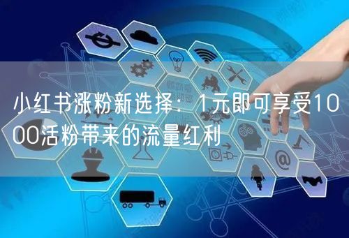 小红书涨粉新选择：1元即可享受1000活粉带来的流量红利