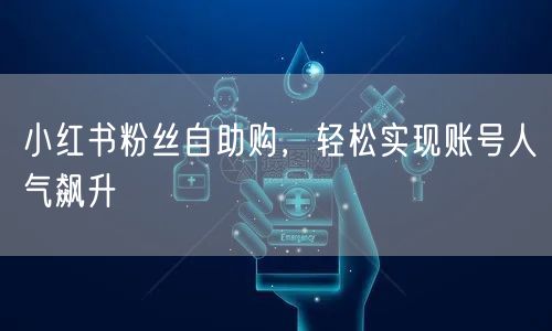 小红书粉丝自助购，轻松实现账号人气飙升