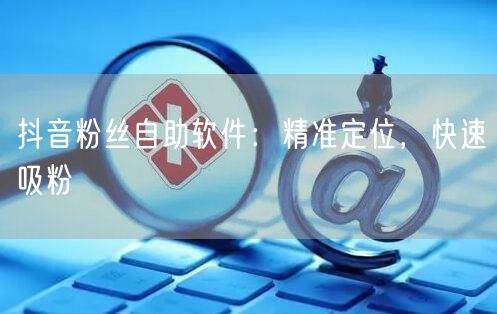 抖音粉丝自助软件：精准定位，快速吸粉