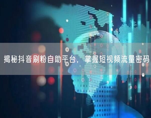 揭秘抖音刷粉自助平台，掌握短视频流量密码