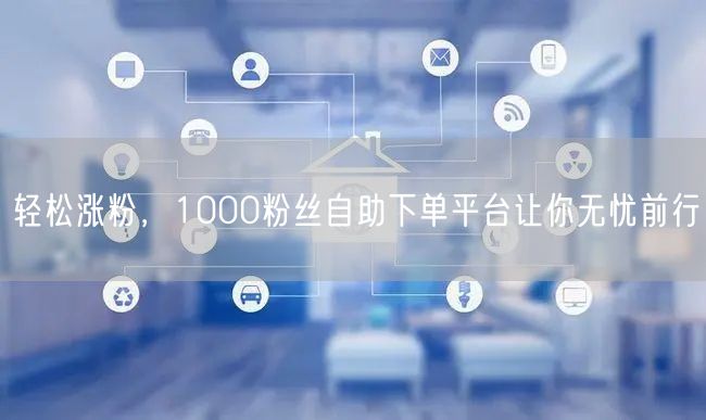 轻松涨粉，1000粉丝自助下单平台让你无忧前行