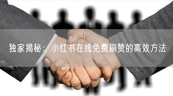 独家揭秘：小红书在线免费刷赞的高效方法
