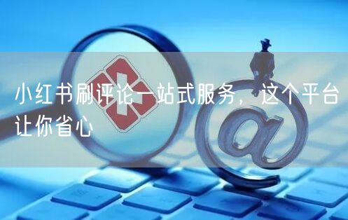 小红书刷评论一站式服务，这个平台让你省心