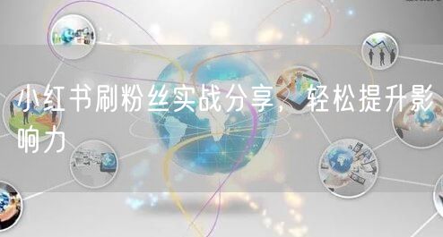 小红书刷粉丝实战分享，轻松提升影响力