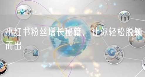 小红书粉丝增长秘籍，让你轻松脱颖而出