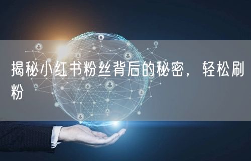 揭秘小红书粉丝背后的秘密，轻松刷粉