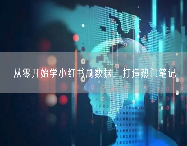 从零开始学小红书刷数据，打造热门笔记