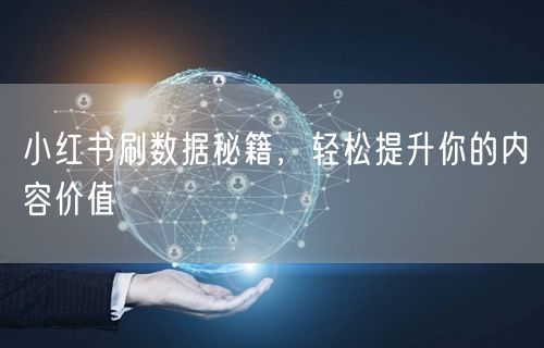 小红书刷数据秘籍，轻松提升你的内容价值