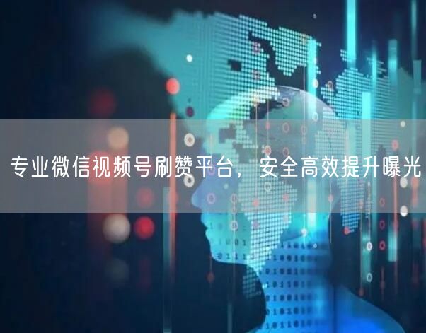 专业微信视频号刷赞平台，安全高效提升曝光