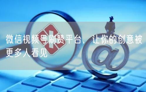 微信视频号刷赞平台，让你的创意被更多人看见