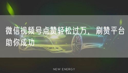 微信视频号点赞轻松过万，刷赞平台助你成功
