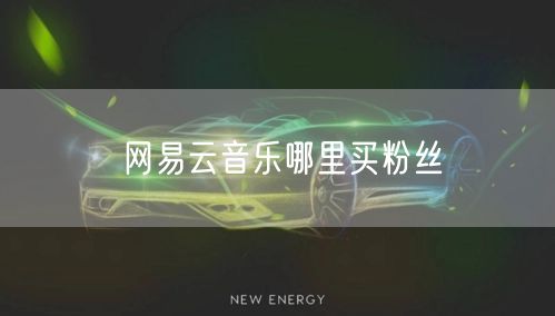 网易云音乐哪里买粉丝