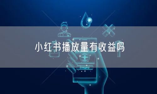 小红书播放量有收益吗
