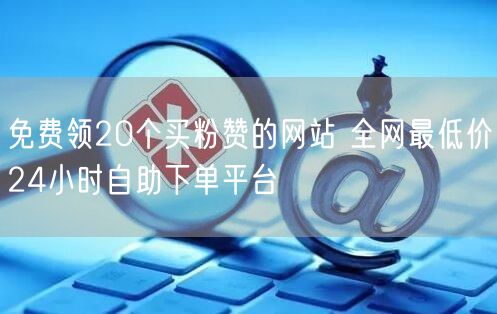 免费领20个买粉赞的网站 全网最低价24小时自助下单平台