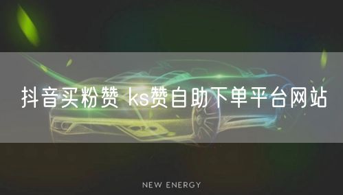 抖音买粉赞 ks赞自助下单平台网站