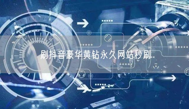 刷抖音豪华黄钻永久网站秒刷